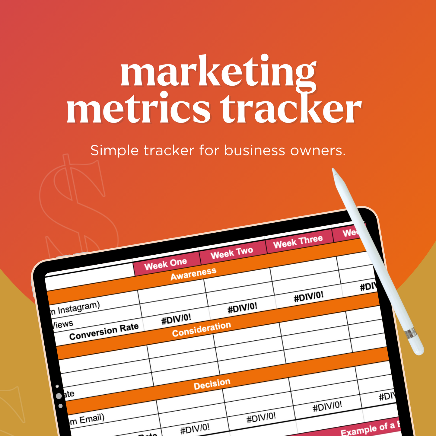 Marketing Metrics Tracker